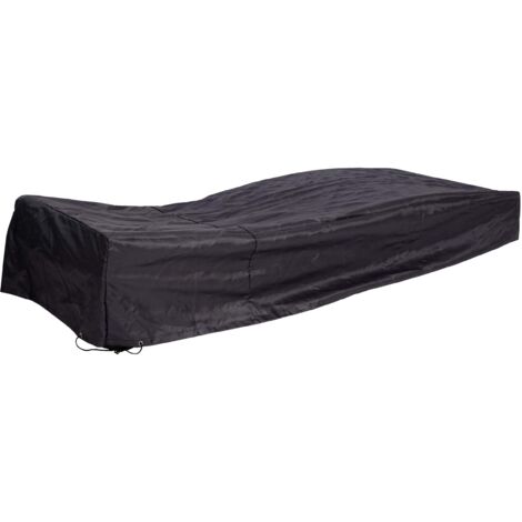[NEUWERTIG] Abdeckhaube HHG-652, Abdeckplane Schutzplane Schutzhülle, Gartenmöbel Sonnenliege Outdoor Liege, 40x200x85cm, anthrazit