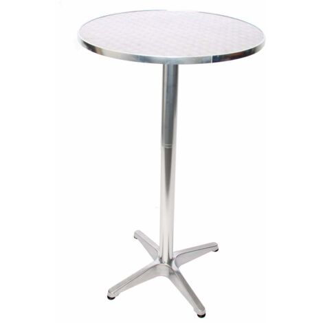 [NEUWERTIG] Alu-Stehtisch + Bistrotisch, höhenverstellbar 70/110cm, Ø=60cm Basismodell