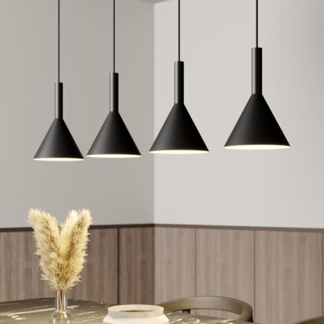 [NEUWERTIG] Arcchio Tadej Pendelleuchte Hängeleuchte Lampe Leuchte 4 Flammig Schwarz Weiß497 B-Ware