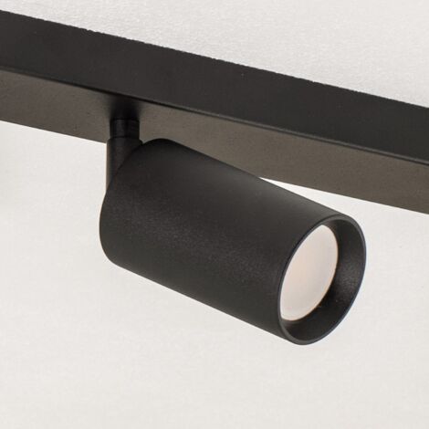 [NEUWERTIG] Argon Deckenstrahler Sado Schwarz Stahl Justierbar 3 Flammig Lang Lampe Leuchte B-Ware