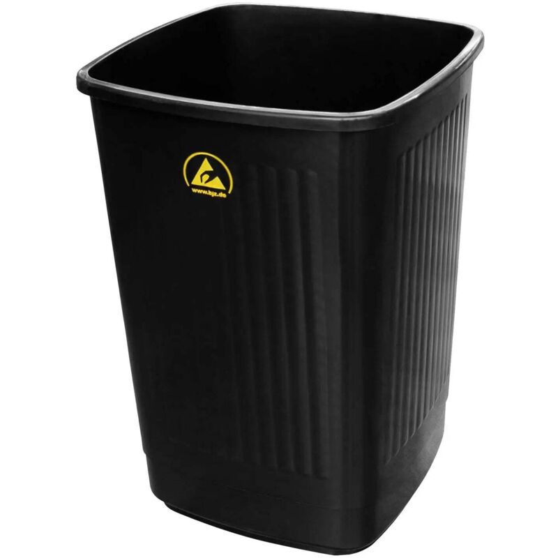 [NEUWERTIG] B-Ware Bjz A 34058 Esd Papierkorb Abfallbehälter Mülleimer 50l Kunststoff Schwarz 1 St