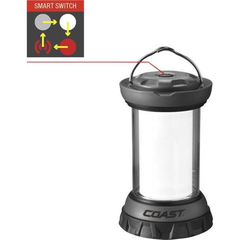 [NEUWERTIG] B-Ware Coast Led Camping Laterne Eal12 Batteriebetrieben 312 G Schwarz Silber 20374