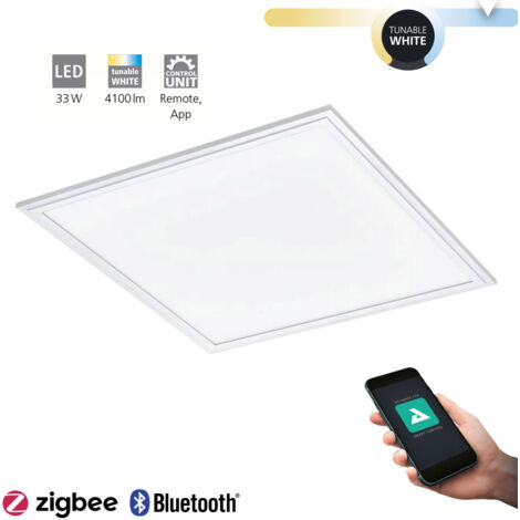 [NEUWERTIG] B-Ware Eglo Connect Cct Deckenlampe Deckenleuchte Lampe Leuchte 59,5x59,5cm Weiß 33 W710