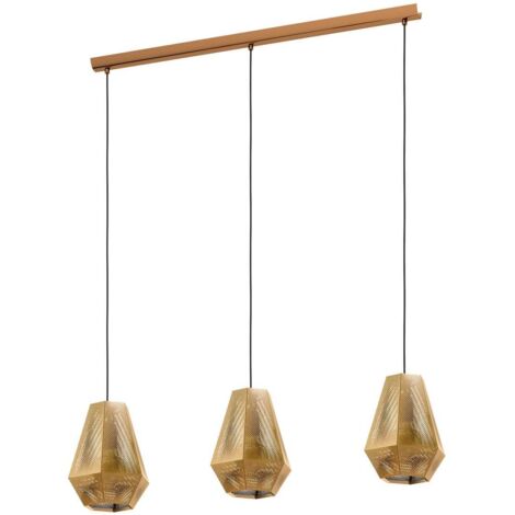 [NEUWERTIG] B-Ware Eglo Hängeleuchte Chiavica Hängelampe Deckenlampe Leuchte Messing Dreiflammig