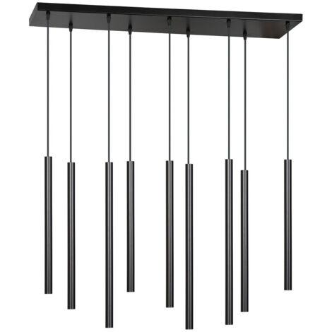 [NEUWERTIG] B-Ware Emibig Lighting Hängeleuchte Sid Hängelampe Deckenlampe G9 Neunflammig Schwarz