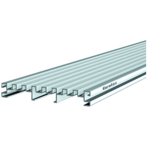 [NEUWERTIG] B-Ware Eurotec Alu Drainagerost Drain Tec Entwässerungssystem 21x140x4000mm Aluminium