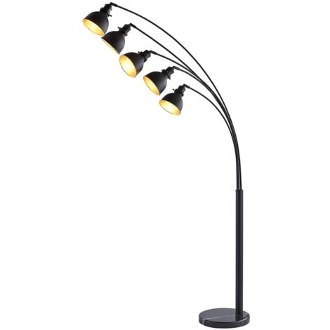 [NEUWERTIG] B-Ware Lindby Fünfflammige Stehlampe Lira Schwarz Gold Standleuchte Stehleuchte E27186
