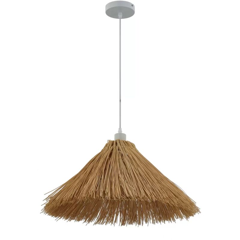 [NEUWERTIG] B-Ware Lindby Hängeleuchte Borys ø 55 Cm Seegras Hängelampe Leuchte Lampe Spot Licht