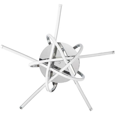 [NEUWERTIG] B-Ware Lindby Niram Led Deckenlampe Deckenlampe Deckenlicht Wohnzimmerlampe In Chrom461