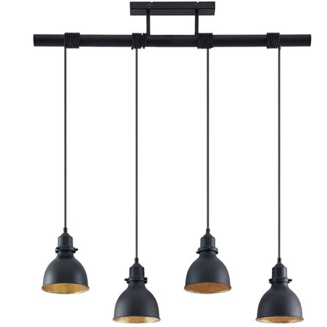 [NEUWERTIG] B-Ware Lindby Senjarik Pendelleuchte Hängeleuchte Hängelampe Lampe Vierflammig Schw724