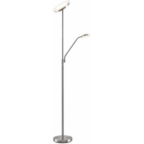 [NEUWERTIG] B-Ware Lindby Sumani Led Stehleuchte Standleuchte Stehlampe Standlampe Led Rund Nickel