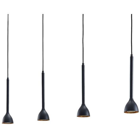 [NEUWERTIG] B-Ware Lucande Hängeleuchte Nordwin Pendelleuchte Lampe 4 Flammig Gu10 Schwarz Gold846