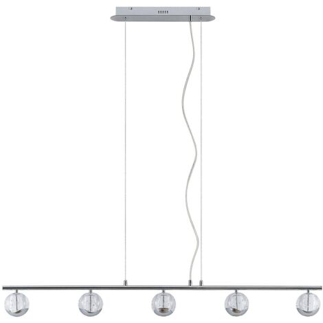 [NEUWERTIG] B-Ware Lucande Kilio Led Hängeleuchte Hängeleuchte Hängelampe Leuchte 5 Flammig Chrom