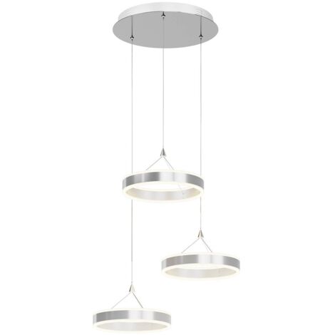 [NEUWERTIG] B-Ware Lucande Led Pendelleuchte Lyani Deckenlampe Hängeleuchte 3 Ringe Höhe Led Lampe