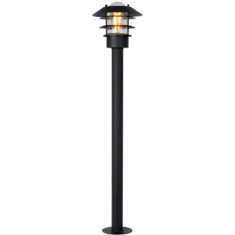 [NEUWERTIG] B-Ware Lucide Pollerleuchte Zico Wegelicht Mastlampe Gartenlampe Aluminium E27 Schwarz