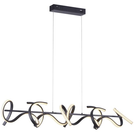 JUST LIGHT. [NEUWERTIG] B-Ware Paul Neuhaus Curls Led Pendelleuchte Hängeleuchte Deckenlampe Lampe Led Schwarz