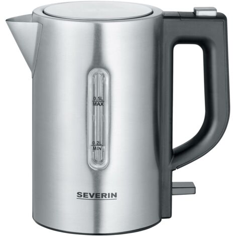 [NEUWERTIG] B-Ware Severin Wasserkocher Wasser Kocher Teekocher Bpa Frei Edelstahl Schwarz 0,5 L
