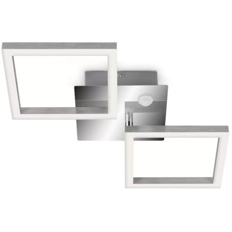 [NEUWERTIG] B-Ware Telefunken Deckenleuchte Lampen Led Sensor Frame Chrom Aluminium Metall Kunststo