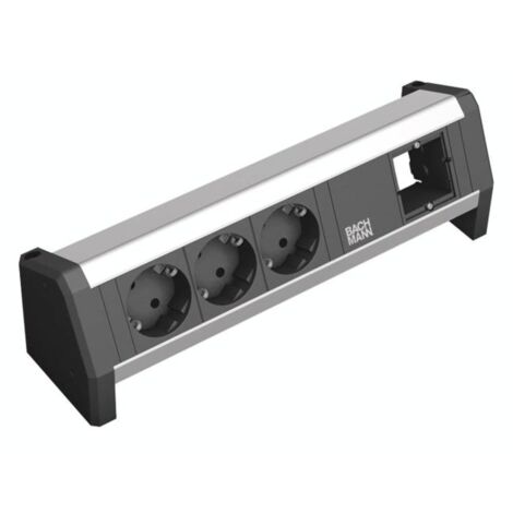 [NEUWERTIG] Bachmann 902000 Steckdosenleiste Mehrfachsteckdose Aluminium Schutzkontakt B-Ware
