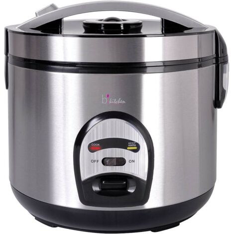 [NEUWERTIG] Bi Kitchen Reiskocher Gemüsegarer Dampfgarer Edelstahl 4 L Antihaftbeschichtet B-Ware
