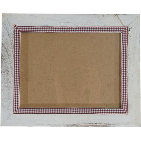 [NEUWERTIG] Bilderrahmen HHG-368, Fotorahmen Wand-Rahmen, 19x24cm Shabby-Look Landhaus weiß