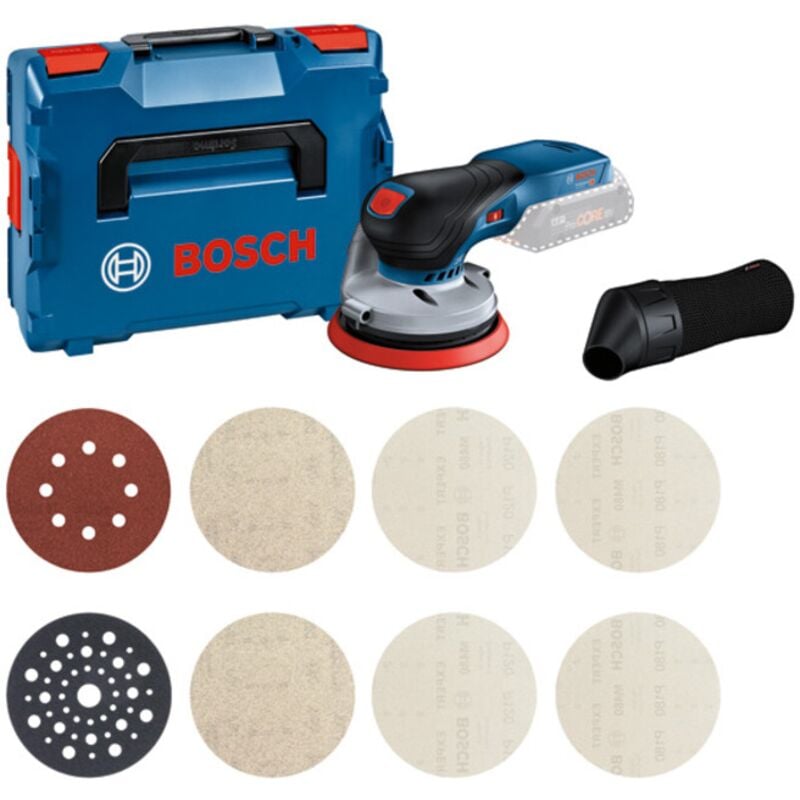 Image of Neuwertig] Bosch Combi Set Set Gex 18 v 125 M480 Starter Set Exzenterschleifer l Boxx B-Ware