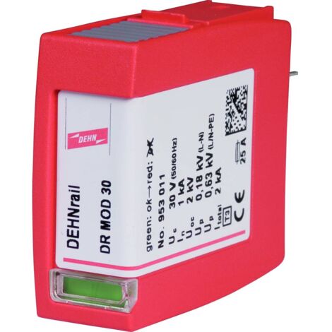 [NEUWERTIG] Dehn 953011 Dr Mod 30 überspannungsschutz Modul 1 K A Verteilerschrank Technik B-Ware