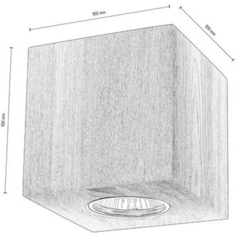 [NEUWERTIG] Envostar Tuni Downlight Spot Lampe Grau Gebeizte Kiefer Deckenleuchte Leuchte B-Ware
