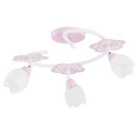 [NEUWERTIG] Euluna Deckenlampe Für Das Kinderzimmer Mailin Rosa Rund Deckenleuchte Lampe B-Ware