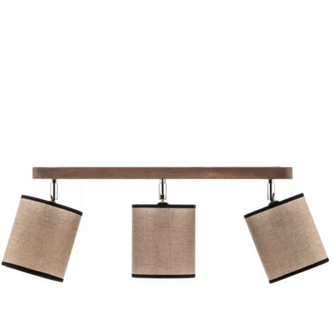 [NEUWERTIG] Euluna Deckenstrahler Tubo Deckenlampe Hängeleuchte Kiefernholz Beige 3 Flammig B-Ware