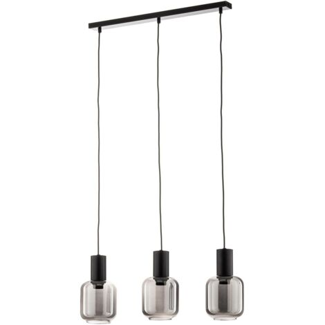 [NEUWERTIG] Euluna Pendelleuchte Smoke Hängeleuchte Deckenlampe Lampe Rauchglas Dreiflam97 B-Ware