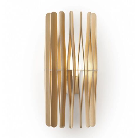 [NEUWERTIG] Fabbian Stick Holz Wandleuchte Wandlampe Beleuchtung Innenraum Lampe Leuchte B-Ware