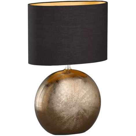 [NEUWERTIG] Fischer & Honsel Tischleuchte Foro Tischlampe Leselampe Bronze Schwarz H 53 Cm B-Ware