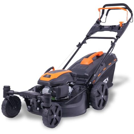 [NEUWERTIG] FUXTEC 4in1 Benzin Rasenmäher 51cm Schnittbreite schwenkbare Vorderachse 7-stufige Höhenverstellung 25mm-75mm - 60L Grasfangkorb 4-Takt Mulchfunktion & Seitenauswurf FX-RM5170agile