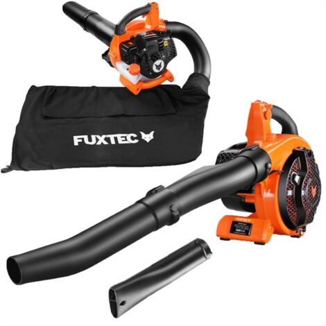 [NEUWERTIG] FUXTEC Benzin Laubsauger 4in1 FX-LBS126 2-Takt Laubbläser & Laubhäcksler inkl. 2Blasrohre & 45l Fangsack – getestet Oberklasse 1,4 – Blasgeschwindigkeit 71 m/s