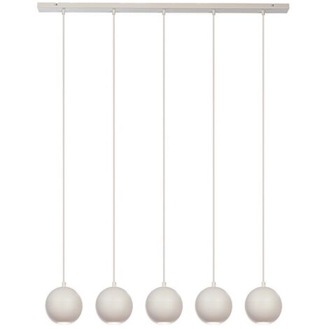 [NEUWERTIG] Helam Midway Hängeleuchte Pendelleuchte Lampe 5 Flammig Länglich Sandfarben Spot B-Ware