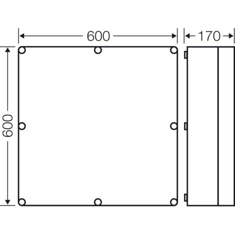 [NEUWERTIG] Hensel 2000013 Leergehäuse Kunststoff Gehäuse Verteilerschrank Siehe Text/Foto B-Ware