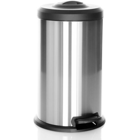 [NEUWERTIG] Hjh Office Abfallsammler Mülleimer Müllbehälter 40 L Silber Stahl B-Ware