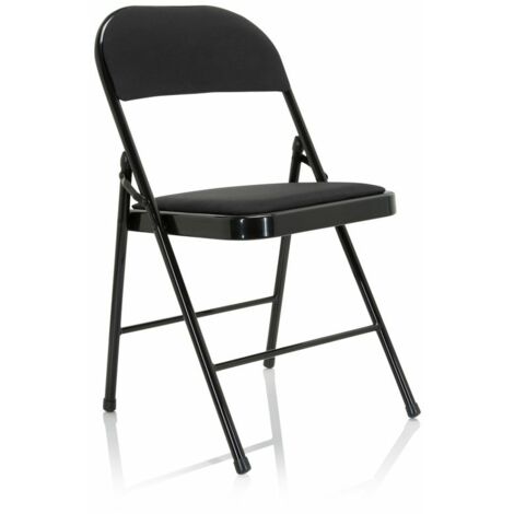 [NEUWERTIG] Hjh Office Konferenzstuhl Besucherstuhl Klappstuhl Tudela Ii Klapp Stuhl Schwarz B-Ware