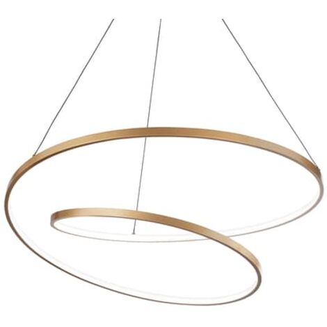 [NEUWERTIG] Ideallux Oz Led Hängeleuchte Deckenlampe Lampe Leuchte 59 W ø 80 Cm Messing  B-Ware