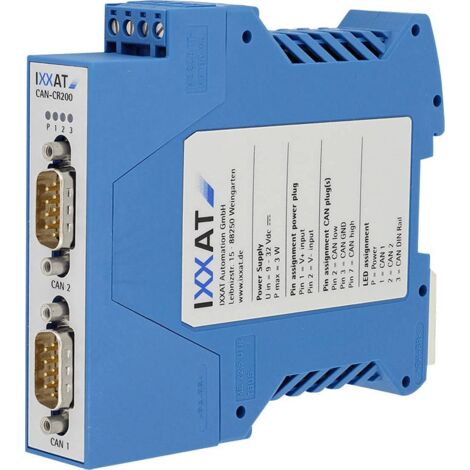 [NEUWERTIG] Ixxat Can Repeater Cr 200 1.01.0067.44010 Betriebsspannung 12 V/Dc 24 V/Dc Iso B-Ware