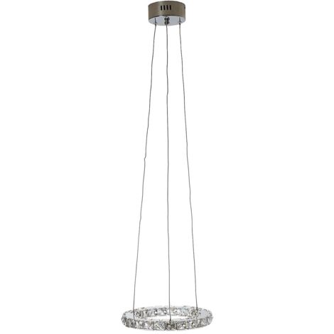 [NEUWERTIG] LED-Hängeleuchte HW153, Hängelampe Deckenleuchte Pendelleuchte, Kristallglas