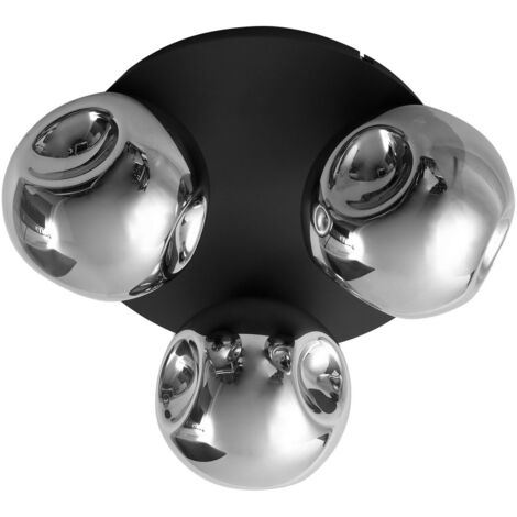 [NEUWERTIG] Lindby Deckenlampe Leuchte Lampe Glas Rauchgrau Rund 36cm 3x E14 Dimmbar Licht  B-Ware