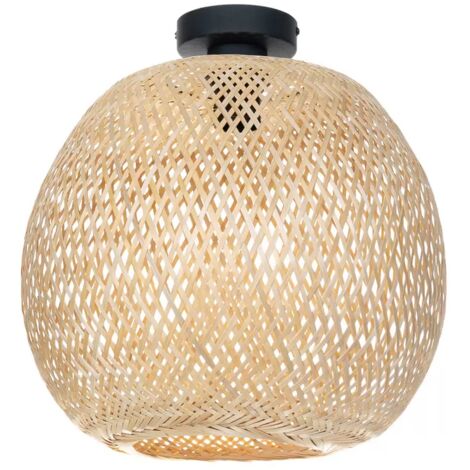 [NEUWERTIG] Lindby Deckenleuchte Dabila Bambus Deckenlampe Lampe Leuchte Pendellampe ø 35 Cm B-Ware
