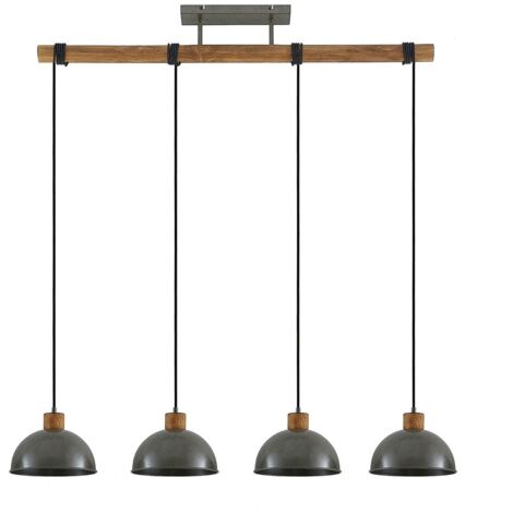 [NEUWERTIG] Lindby Durbis Hängeleuchte Hängelampe Lampe Leuchte 4 Flmg. E27 Natur Dunkelg249 B-Ware