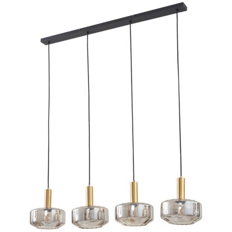 [NEUWERTIG] Lindby Hängeleuchte Hildur 118 Cm Rauchgrau Glas Deckenlampe Lampe Leuchte S866 B-Ware