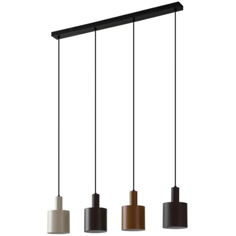 [NEUWERTIG] Lindby Hängeleuchte Ovelia Schwarz/Braun/Beige Hängelampe Lampe Pendelleuchte954 B-Ware