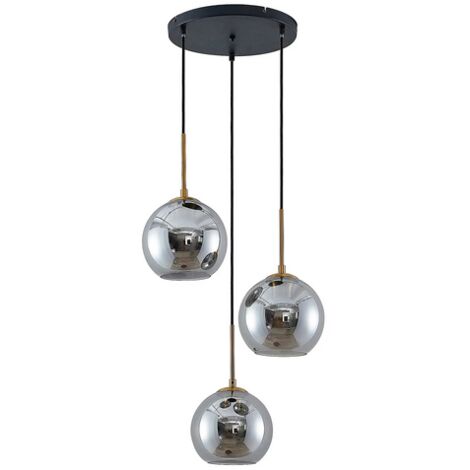 [NEUWERTIG] Lindby Jurian Pendelleuchte  Deckenlampe Wohnzimmerlampe 3 Flamming Bronze Smoke B-Ware
