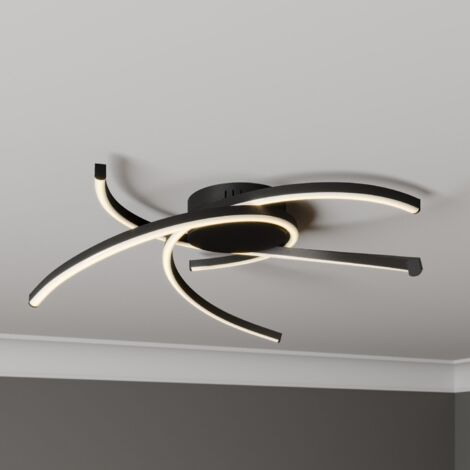 [NEUWERTIG] Lindby Katris Led Deckenlampe Deckenlampe Lampe Leuchte Strahler 58 Cm Schwarz B-Ware