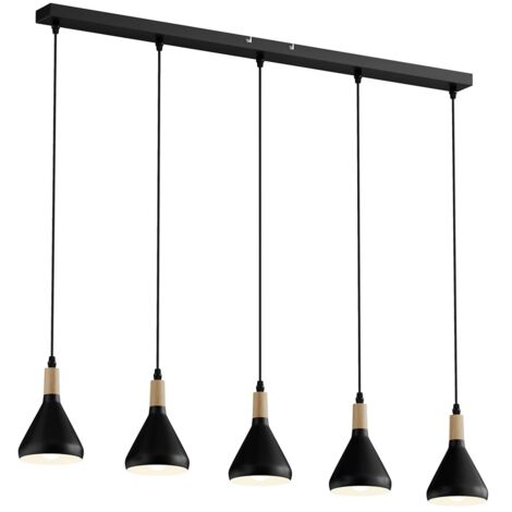 [NEUWERTIG] Lindby Pendelleuchte Hängelampe Arina Schwarz 100 Cm 5 Flammig E14 B-Ware